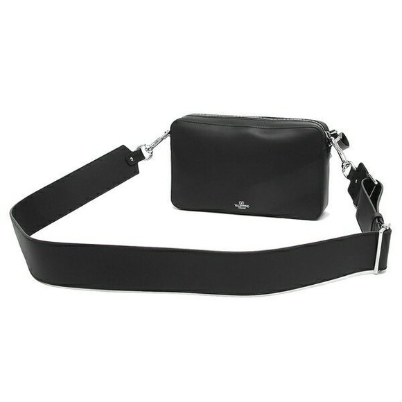 Valentino Garavani 3Y2B0704WJW 0NI Unisex Leather Shoulder Bag Black - Picture 3 of 8